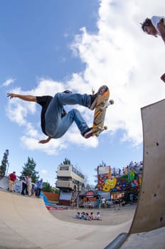 LISBOA, PORTUGAL - JUNE 4, 2016: Pedro Roseiro during the Element Ramp Tour Farewell.