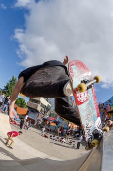 LISBOA, PORTUGAL - JUNE 4, 2016: Bruno Senra during the Element Ramp Tour Farewell.