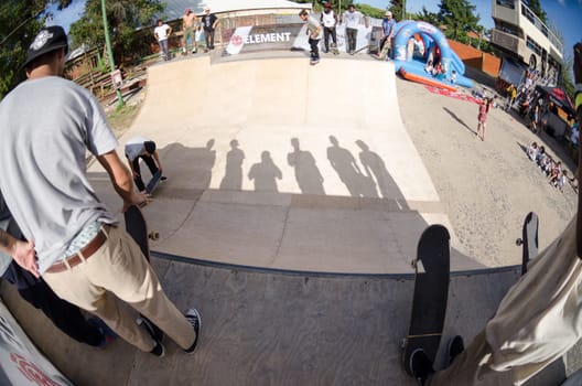 LISBOA, PORTUGAL - JUNE 4, 2016: Lisbon Villange Underground during the Element Ramp Tour Farewell.