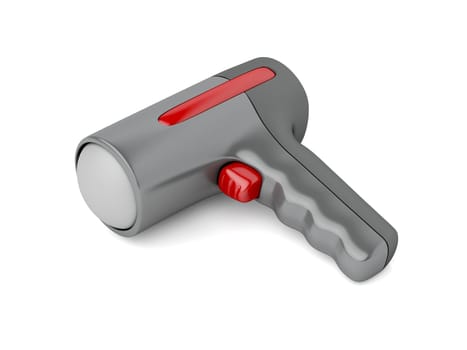 Radar gun on white background