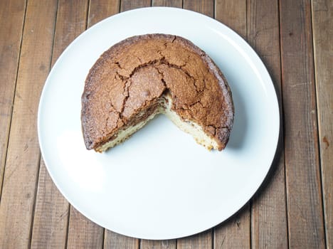 marble cake, old traditional cake for afternoon tea