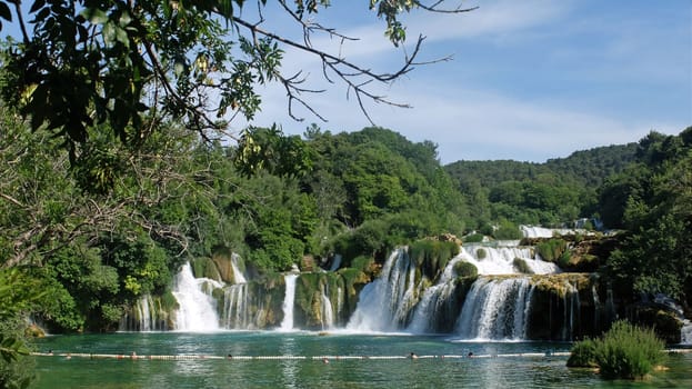 Waterfall in Krka National Park