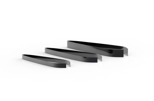 3d rendering of plucking eyebrows with tweezers close up