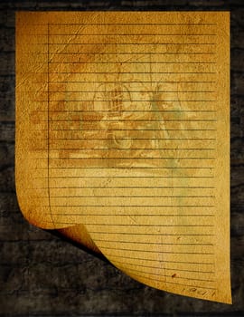 The Gray simple stationery old style template with nice background