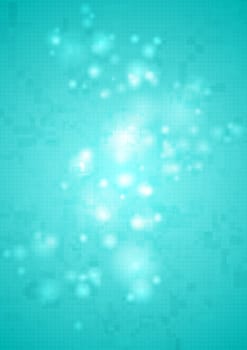 Bright shiny cyan abstract tech background