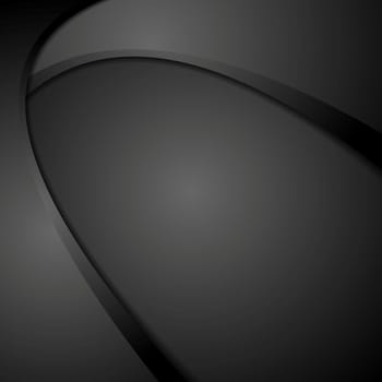 Abstract dark wavy corporate background