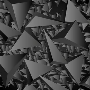 Dark geometric polygonal tech background