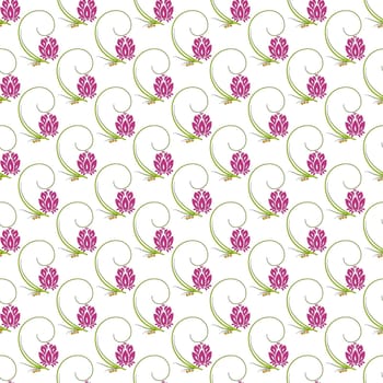 Abstract floral nature seamless pattern design