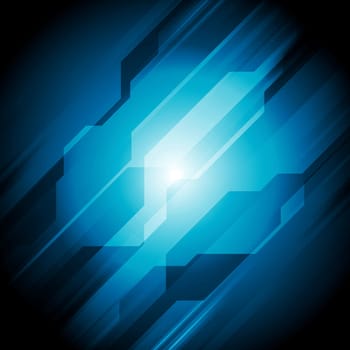 Dark blue hi-tech abstract design