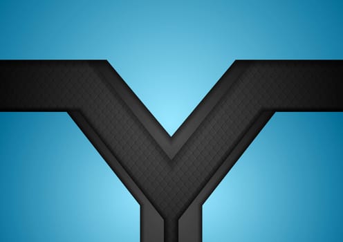 Bright blue black tech corporate background