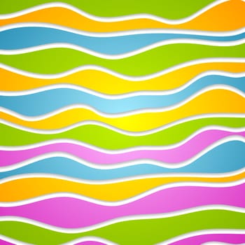 Abstract colorful waves. Background template for your design
