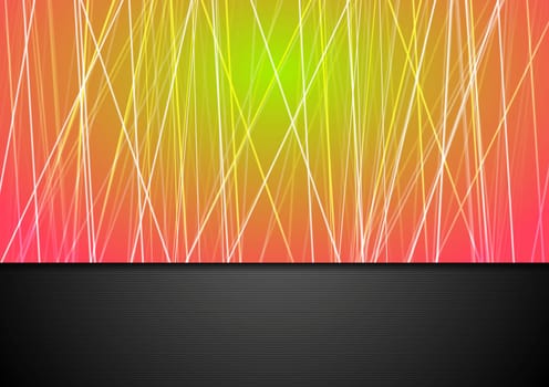 Corporate tech background with lines