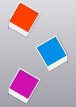 Infographics design with Polaroid frames