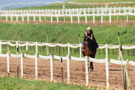 Horse Racing jockey morning training at Summerveld outside Durban South-Africa