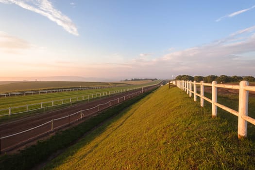 Horse Racing jockey morning training at Summerveld outside Durban South-Africa