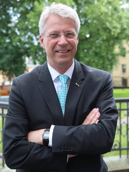 Event series Saxony-Anhalt-Premium with astronaut Thomas Reiter in Magdeburg on June 09,2016