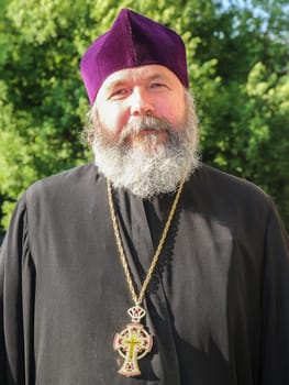 Boris Ustimenko,Archpriest of the Russian Orthodox Community in Magdeburg at the event series Saxony-Anhalt Premium with astronaut Thomas Reiter in Magdeburg on 09.06.2016