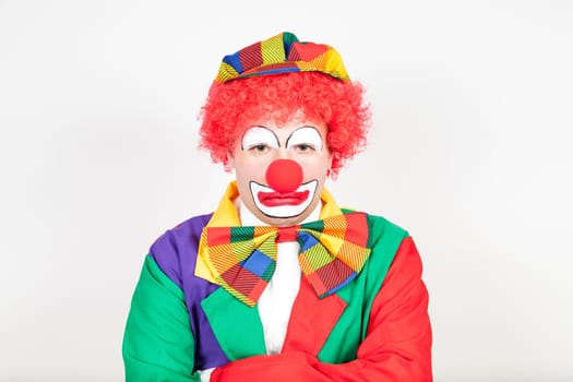 huffy clown on white background
