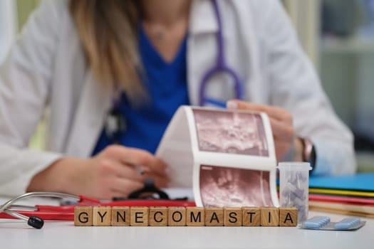 This informative text explores the topic of gynecomastia through detailed medical images and offers valuable insights
