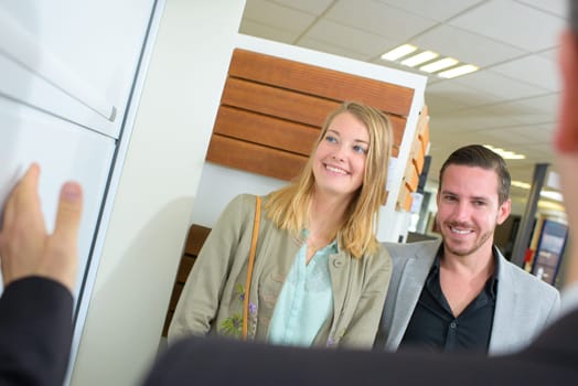 smiling customers