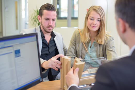 clients in the office
