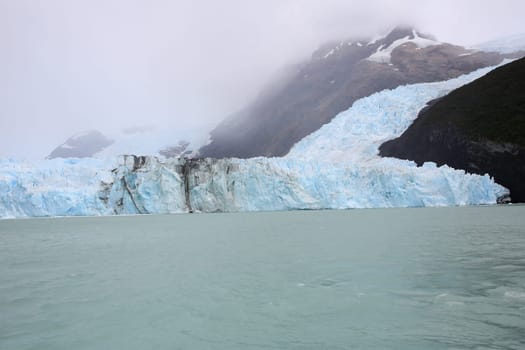 View of Spegazzini glacier from boat, Lago Argentino