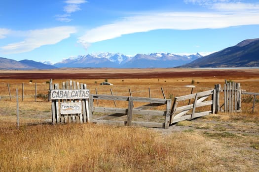 Overview of South Patagonia farmland
