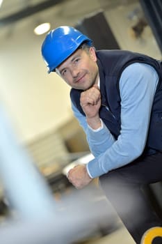Portrait of supervisor in industrial factory