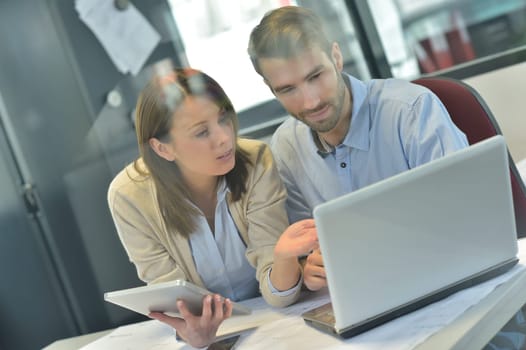 Business people working together in office