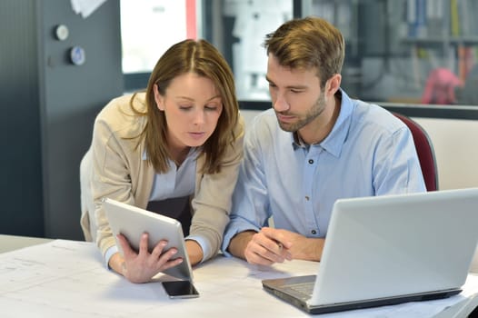 Business people working together in office