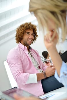 People working  in marketing department