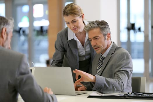 Business people in a work meeting