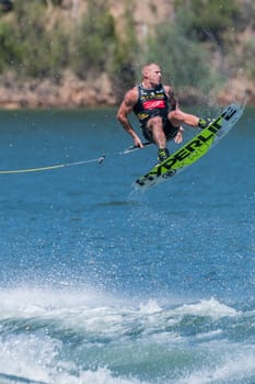 FERREIRA DO ZEZERE, PORTUGAL - JUNE 12, 2016: Rusty Malinoski (CAN) during the 2016 Nautique European Pro Am presented by Rockstar Energy.