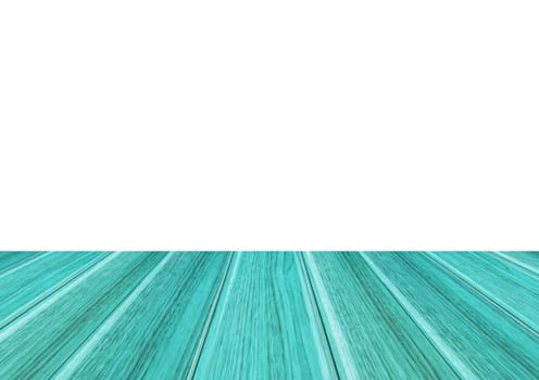 Perspective lines of wood blue background, stock photo