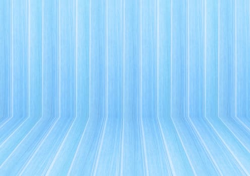 Perspective lines of light blue wooden floor, stock photo