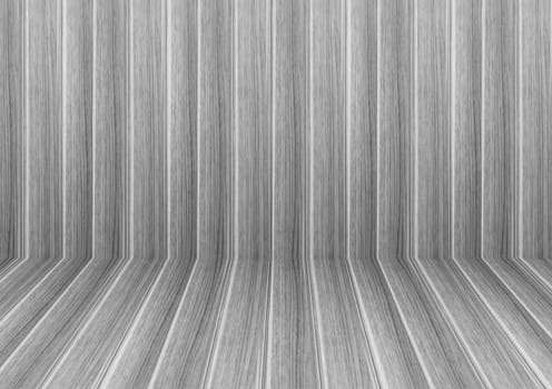 Perspective lines of black and white wooden floor, stock photo