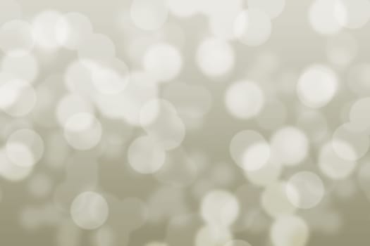 Abstract circular grey brown and white light bokeh background