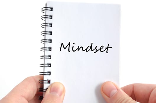 Mindset text concept isolated over white background