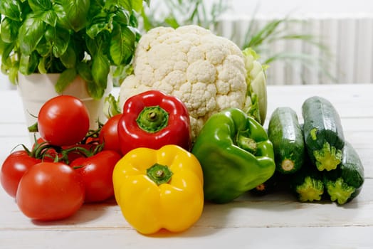 an assortment of fresh vegetables