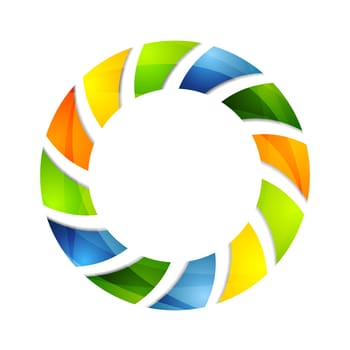 Abstract colorful circle logo background
