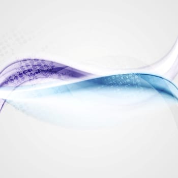 Smooth grungy waves abstract background