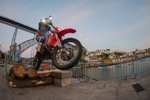 PORTO, PORTUGAL - JUNE 17, 2016: Pro pilot Eloi Constancio (ESP) during the Extreme Lagares 2016 prologue.