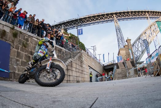 PORTO, PORTUGAL - JUNE 17, 2016: Expert pilot Thomas Kunert (GER) during the Extreme Lagares 2016 prologue.