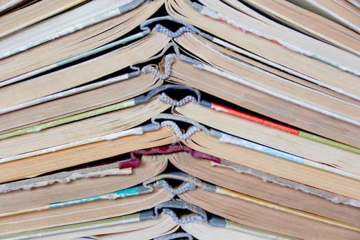 Image of stack old hardcover bound books