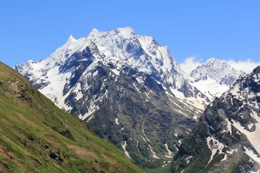 Image of scenery Caucasus mountains in Russia