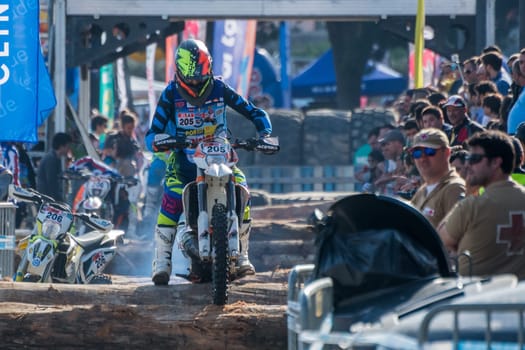 PORTO, PORTUGAL - JUNE 17, 2016: XL pilot Fernando Cerqueira (PRT) during the Extreme Lagares 2016 prologue.