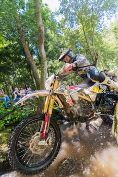 PENAFIEL, PORTUGAL - JUNE 19, 2016: Pro pilot Diogo Vieira (PRT) during the Extreme Lagares 2016.