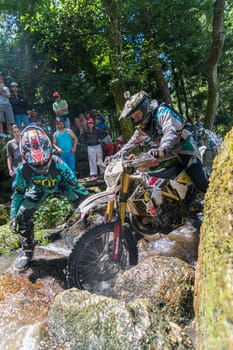 PENAFIEL, PORTUGAL - JUNE 19, 2016: Pro pilot Diogo Vieira (PRT) during the Extreme Lagares 2016.