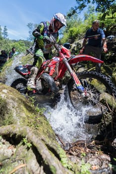 PENAFIEL, PORTUGAL - JUNE 19, 2016: Pro pilot Eloi Constancio (ESP) during the Extreme Lagares 2016.