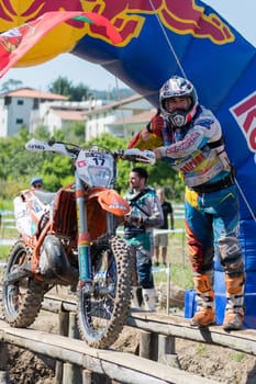 PENAFIEL, PORTUGAL - JUNE 19, 2016: Pro pilot Joel Vieira (PRT) during the Extreme Lagares 2016.